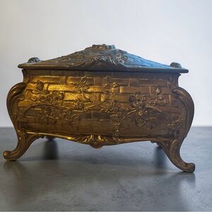 Antique bronze Art Nouveau 1930’s Jewlery box